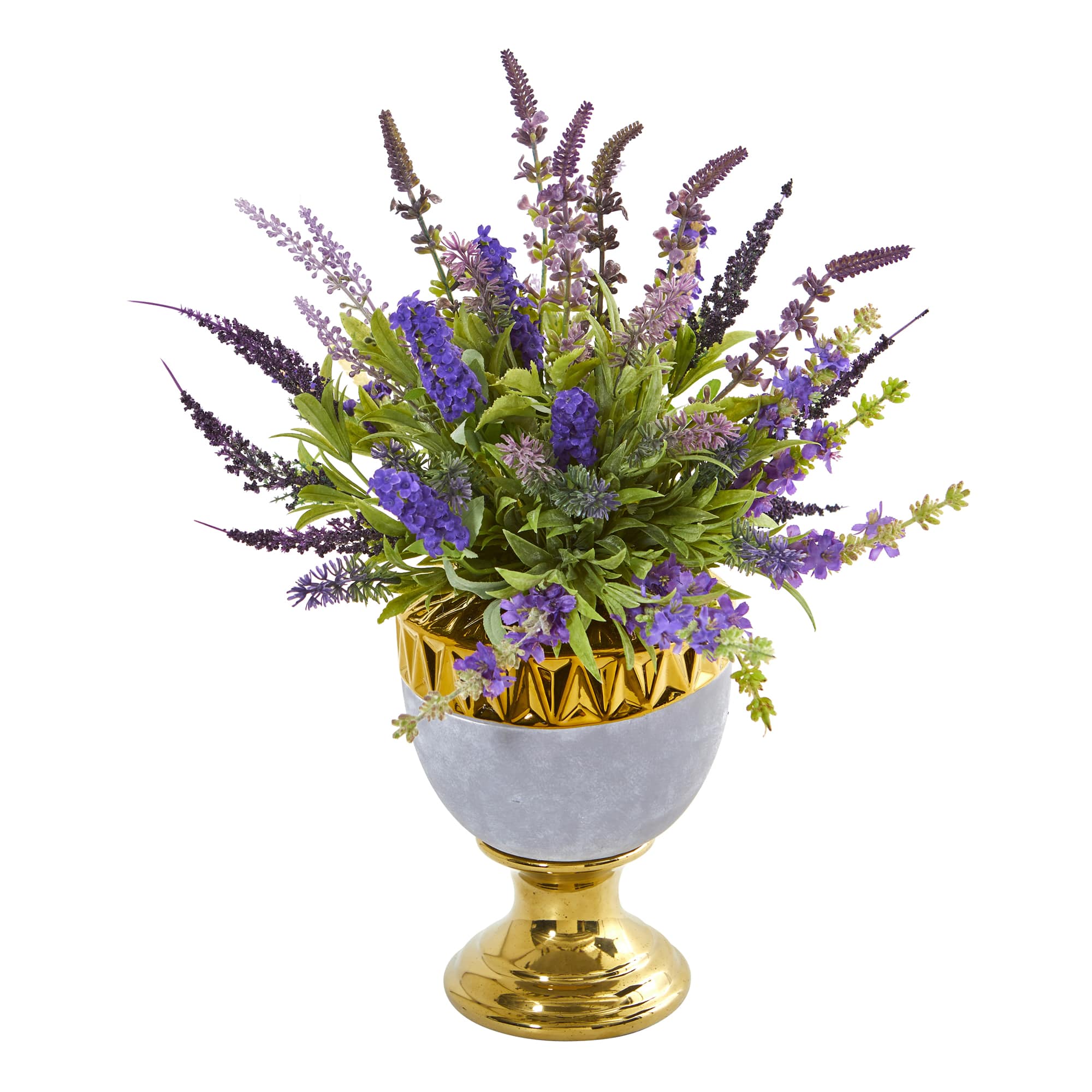 19" Lavender Arrangement in Decorative Urn